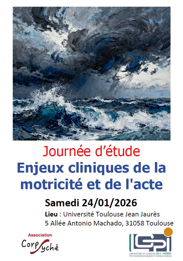 Journée d'étude Enjeux cliniques de la motricité et de l'acte - 2026